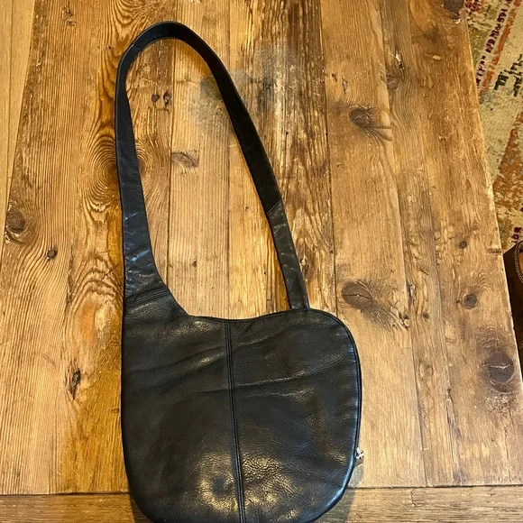 HOBO International Vintage Black Unisex Crossbody Sling Bag - Picture 2 of 11